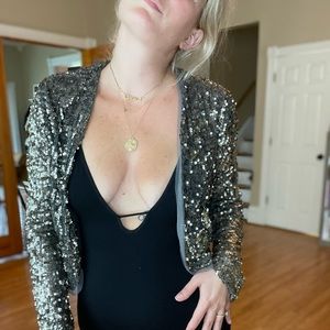 Vintage Y2K Sequin Abercrombie and Fitch Cardigan